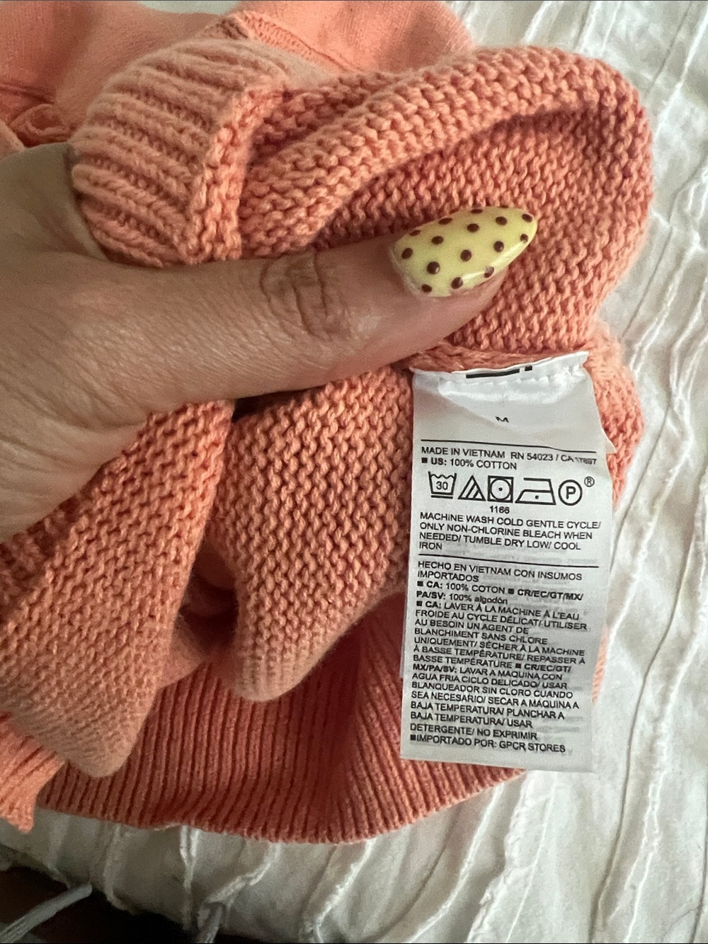 Old Navy Coral V-Neck Collared Women's Sweater - Picture 7 of 7
